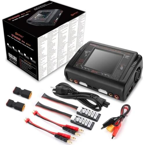 Lipo Charger Original HTRC T400 Dual Channel Touch Screen Balance Discharger AC 200W DC 400W Battery Charger For RC Model Toys