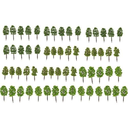 1:150 Scale 60x Model Trees enhance the appearance of your model landscape with a touch of greenery (20pcs for each color)