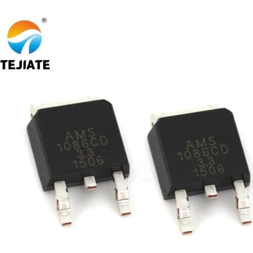 10PCS TEJIATE Power Chip AMS1086CD 3.3 Lower Voltage Stable Voltage Power IC