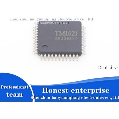 10PCS Original genuine SMD TM1621 LQFP-44 RAM mapped 32*4 LCD driver