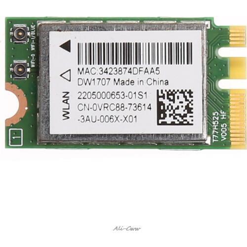 2018 300M Wireless Bluetooth V4.0 WIFI WLAN Card For Dell DW1707 VRC88 Qualcomm Atheros QCNFA335