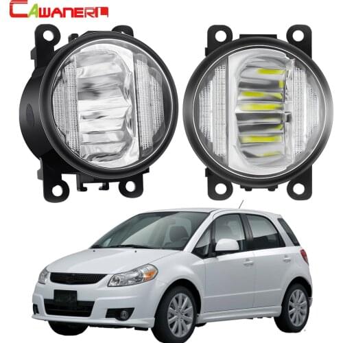 2in1 LED Fog Light + DRL For Suzuki SX4 (EY, GY) 2006-2014 Car H11 Front Bumper Fog Lamp Daytime Running Light 12V