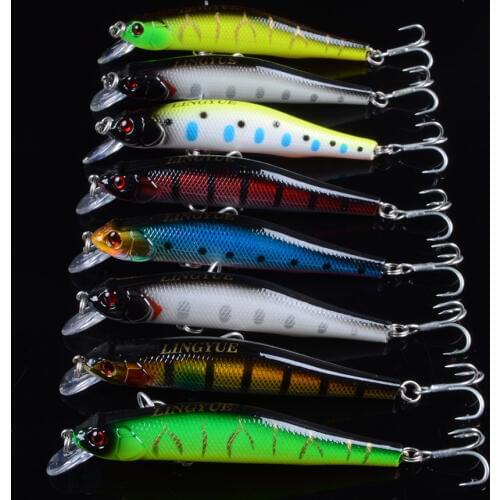 8pcs 10cm 11.7g High Quality Topwater Fishing Lures Popper Bait 6 Colors Available Bass Crnakbait Wobblers Fishing Tackle Pesca