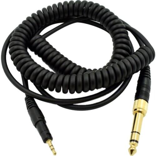 Headphone Adapter Spring Audio Cable Cord Wire DIY Replacement for ATH-M50X ATH-M40X HD518 HD598 HD595 Headset