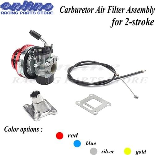 ATV 49cc Performance 19mm Carb Carburetor Air Filter Assembly for 2-stroke 47cc 49 Cc Mini Pocket Bike Group