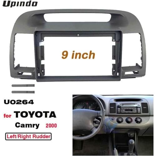 2 Din 9 Inch Car Radio Fascias for TOYOTA Camry 2000 Dashboard Frame ABS+PC Installation DVD Gps Mp5 Multimedia Player