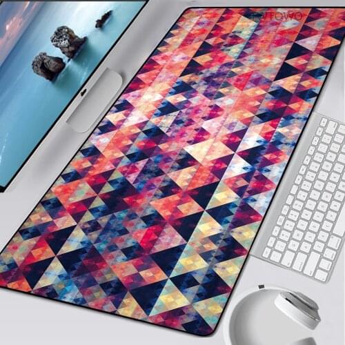90x40cm Geometric Large Mouse Pad Mat Computer Gaming Mousepad XXL Game Locking Edge Speed Mouse pad for PUBG CSGO PC Tablet Mat