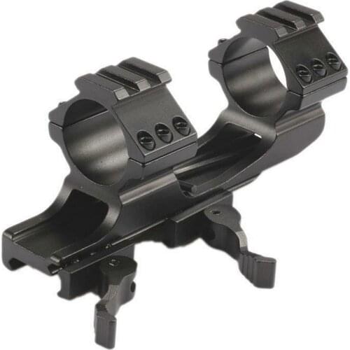 Quick Release Rifle Optic Scope Mount 25.4mm/30mm Dual Rings Cantilever Weaver Picatinny Rail QD Mount Tactical Airsoft Gun AR15