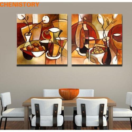 Настенные картины на кухню CHENISTORY China At AliExpress