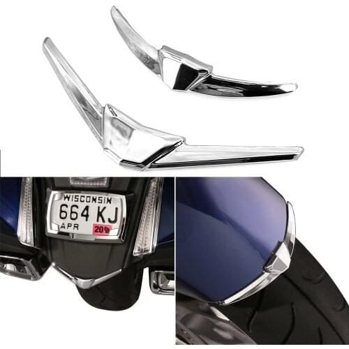 For Honda Goldwing GL1800 GL 1800 2018 2019 2020 Motorcycle Chrome Front And Rear Fender Tip Trim Case