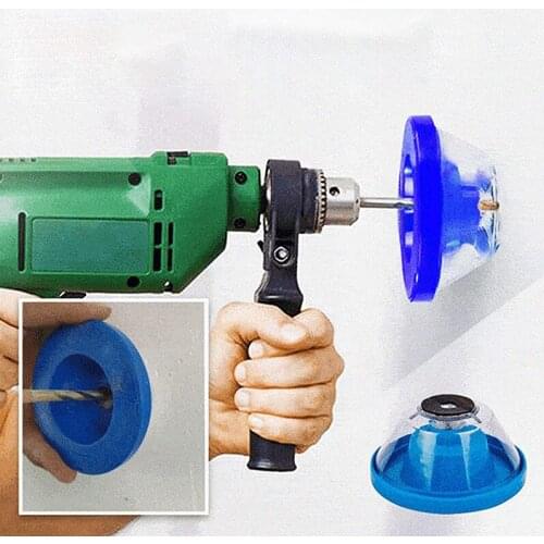 Electric Drill Dust Collector, Drill Dust Collector for Electric Hammer and Drill Dustproof Home Universal Ash Bowl Woodworking