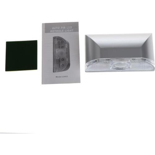 PIR Infrared IR Wireless Auto Sensor Motion Detector Keyhole Light 4 LED Lamp