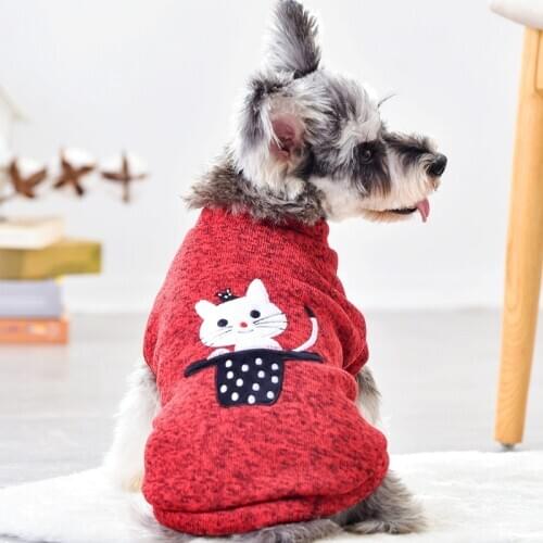 Cute Dots Cats Dog Costume Puppy XS XXXL Soft Autumn Winter Pet Jacket Coat Warm Small Medium Chihuahua French Bulldog Terrier