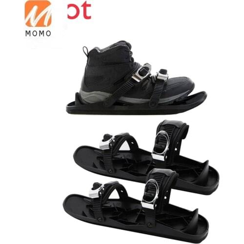 Fashion Luxury New Skiing Boots Double Board Split off-Road Mini Skateboard Shoes Ice Skating Sled Black Adult Skiing Boots
