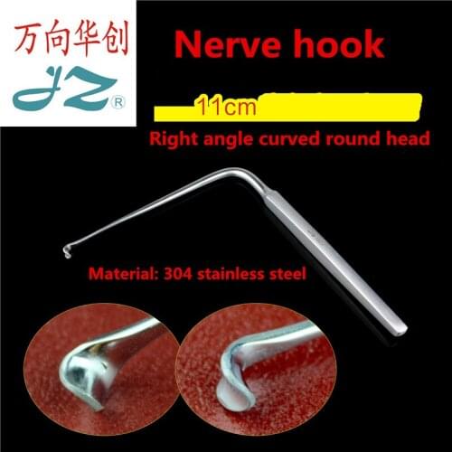 JZ head brain Cranial neurosurgery Orthopedic instrument Spinal medicine 90 degree Nerve root retractor Intracran hook stripper