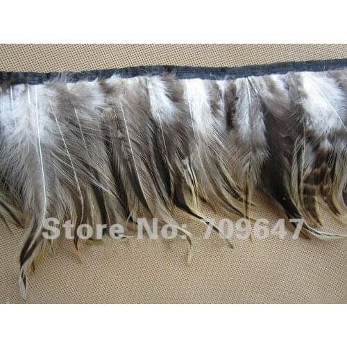 Feather trim,10Yards/Lot Height 8-12cm Nature rooster Feather Trimming Fringe,feathers decoration,feather lace