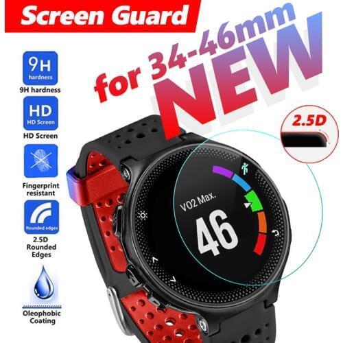 Clear Tempered Glass 34-46MM For Big Dial watch Screen Guard Protective Smart Watch Screen Protector Film men watch Glass Screen