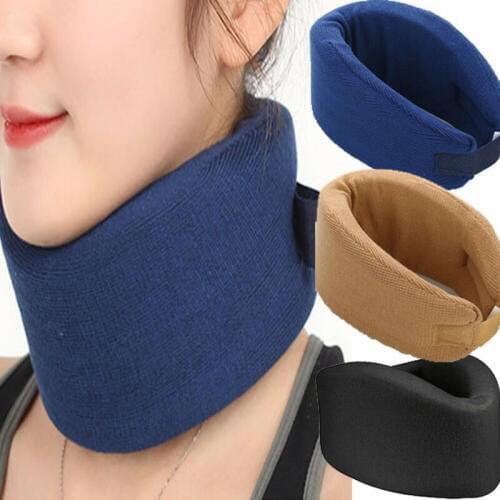 Adjustable Soft Foam Travel Neck Wrap Heating Brace Support Strap Pain Ache Relief Strain Collar New