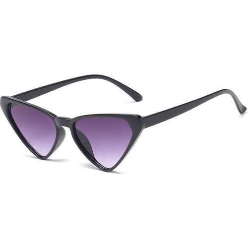 2019 New Cat Eye Sunglasses Summer Refreshing Personality Box Triangle Trend Fashion HD Sunglasses Unisex Plastic Sunglasses