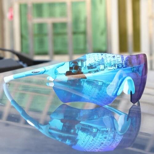 EV FUll red Lens Polarized TR90 Sports Glasses Men MTB Mountain Road Runing Fishing Eyewear Sunglasses