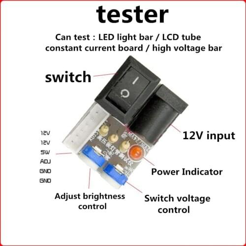 Light bar tester Constant current board test tool CCFL tube modification LED backlight light bar test socket