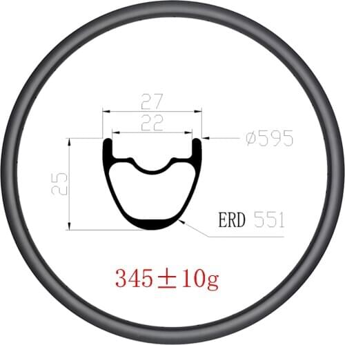 27.5er MTB XC 27mm wide Hookless disc brake carbon rims 24H 28H 32H UD 3K 12K matte glossy Cross Country mounatian bike wheelset