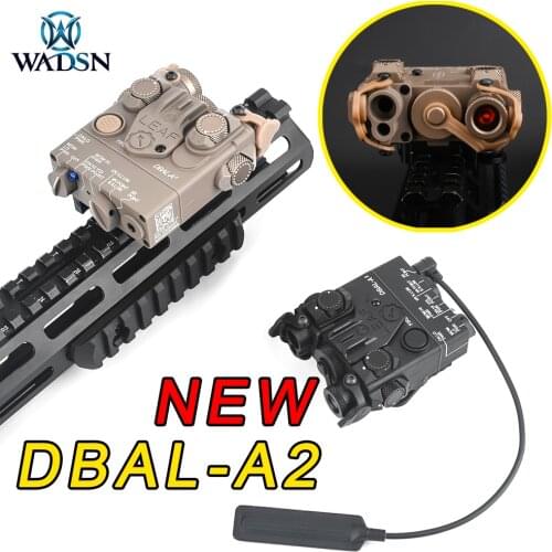WADSN Airsoft Mini DBAL-A2 White Light & Strobe No Laser Hunting Rifle dbal a2 Laser Sight PEQ with QD Mount For 20mm Rail