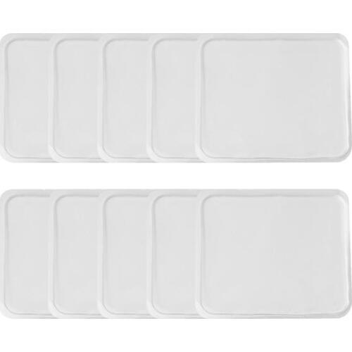 10Pcs/Set Super Sticky Silica Gel Gripping Pads Non-Slip Recycled Reusable Universal Auto Phone Holder Stand Anti-Slip Mat