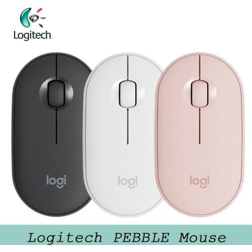2018 Newest Logitech PEBBLE Bluetooth Mouse Thin&Light Mice 1000DPI 100g High Precision Optical Tracking Unifying Colorful Mouse