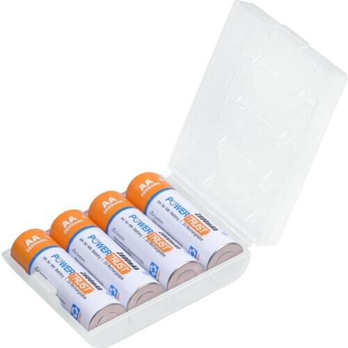 4Pcs AA Battery Rechargeable Battery 1.2V 2800mAh Ni-MH Rechargeable Bateria for Flashlight Remote Controller Toys Game Player