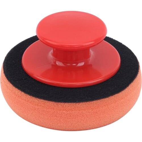 5Pcs/Set Car Wax Wash Polish Pad Sponge Cleaning Foam Kit Terry Cloth Microfiber Applicator Pads Gripper Handle Car-Styling
