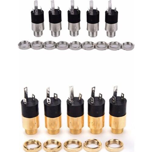 5PCS PJ392 Stereo Female Sockect Jack 3.5 Audio Headphone Connector 3.5mm Stereo Headphone Audio Video Jack Socket Plug
