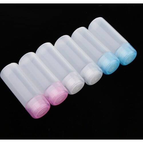 6Pcs Clear Tube Cosmetic Cream Lotion Travel Bottle Empty Container