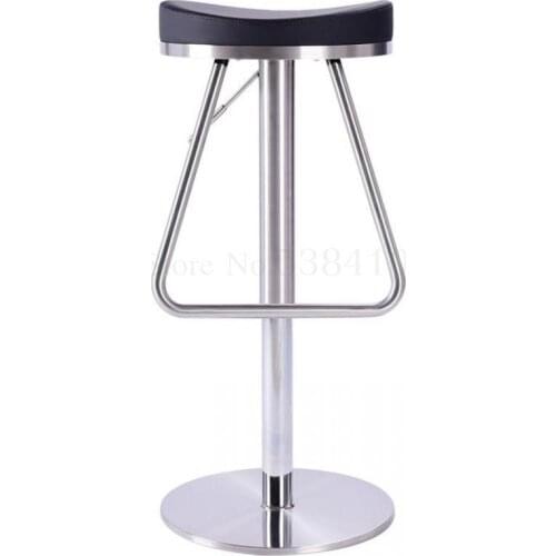 Stainless steel bar stools high stools home modern bar chair lift bar chair leather swivel chair cashier chair