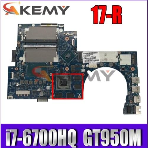 AKemy Laptop motherboard For HP ENVY 17-R 17-N 17T-N SR2FQ i7-6700HQ GT950M 4G Mainboard 829068-001 829068-601 ASW72 LA-C991P