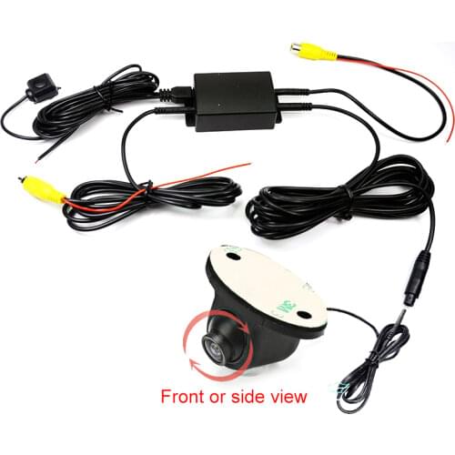 CCD HD night vision car camera front/side /left/right /rear view camera 360 degree Rotation universal car reversing park camera