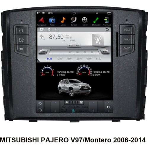 10.4" Tesla Style Android Car GPS Navigation For MITSUBISHI PAJERO V97/Montero2006-2015 Auto Radio Stereo Multimedia Player