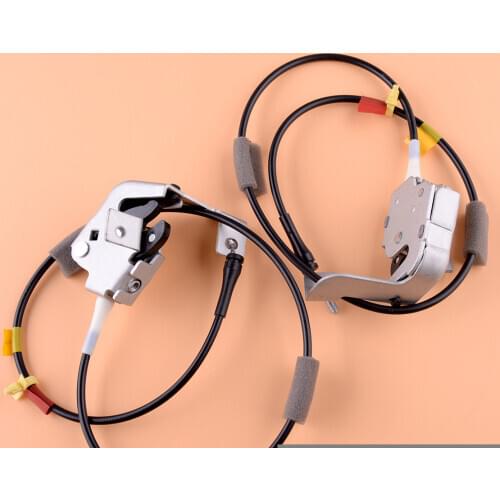 Beler 6L3Z-18264A27-A 6L3Z-18264A26-A 1 Pair Rear Door Upper Latch Lock Assembly with Cable Fit for Ford F-150 F250