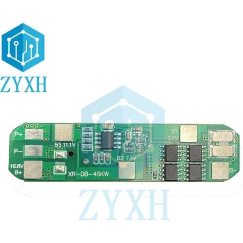 BMS 4S 5A/10A 14.8V 18650 Li-ion Lithium Battery Charge Protection Board Common Port 2MOS/4MOS For Inverter Power Supply