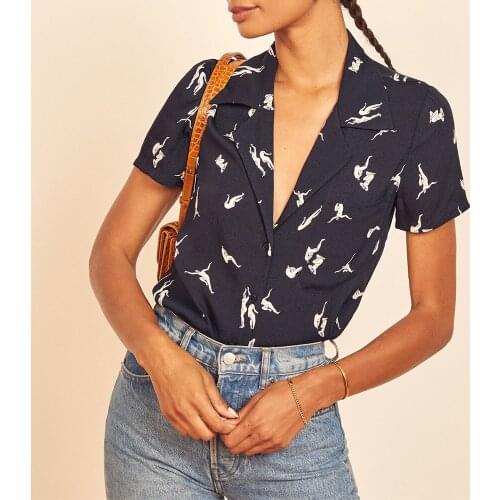 BOUSSAC Short Sleeve Shirts For Women