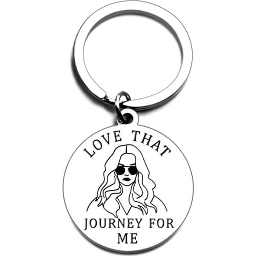 Best Friend Gift Keychain Couples Gifts Keyrings for Sisters Friendship Christmas Birthday Jewelry Key Ring Love That Journey