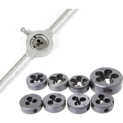 High Hardness Threading Circular Die M3-M14 Wrench HSS Thread Tools Alloy Steel