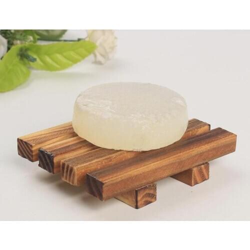 120pcs Wood Wooden Soap Dish Storage Tray Holder Bath Shower Plate Bathroom NEW Worldwide Store DHL Free#38104