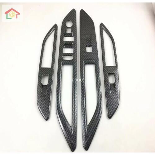 For Peugeot 5008 2017 Car Styling Interior Door Window Lift Switch Panel Cover Armrest decorative panel Sequins auto Accessories