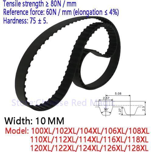 100/102/104/106/108/110/112/114/116/118/120/122/124/126/128 XL Timing ring closure belt for precision mechanical transmission