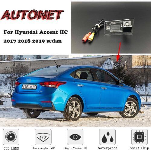 AUTONET Backup Rear View camera For Hyundai Accent HC 2017 2018 2019 sedan Night Vision/license plate camera/parking Camera