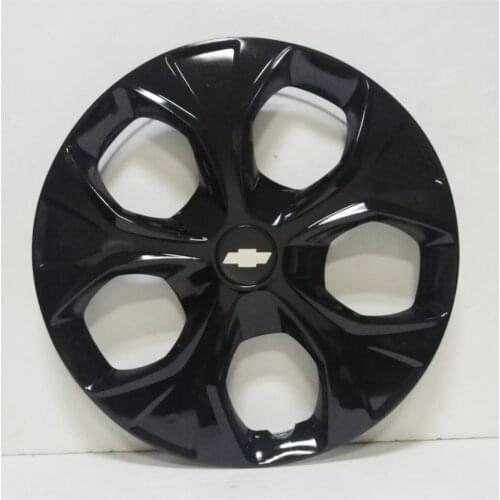 Chevrolet Wheel Cover 13 inch slate Piano Black 4 Piece Kit Bundle Emblem 5 göz01