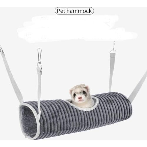 LeChong Hamster Hammock Mouse Winter Warm Nest Ferret Double-layer Plush Cotton Nest Small Pet Supplies