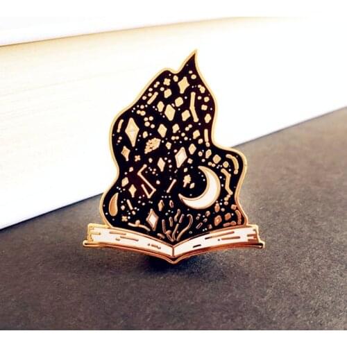 Cartoons Books Are Magic Enamel Brooch Pin Backpack Hat Bag Lapel Pins Badges Women Mens Fashion Jewelry Accessories