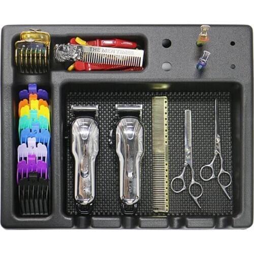 Trimmer Attachment Accessories Storage Organizer Tray Holder for Barber Hair Cutting Kit Beard Trimmer Case Hair Tools Organizer